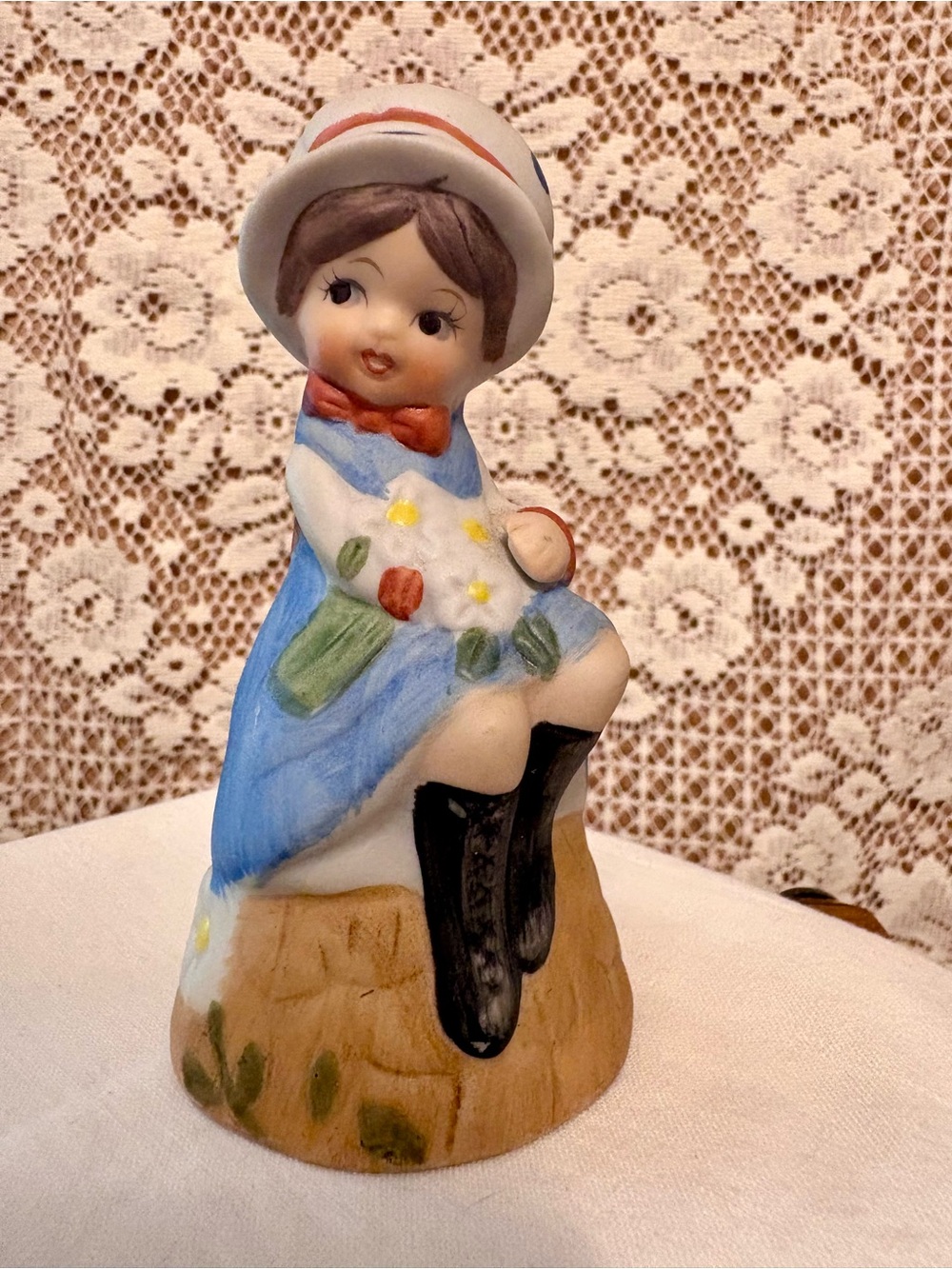 Vintage Jasco Adorabelles Girl with Dog 1978 4.25” tall - see photos for details